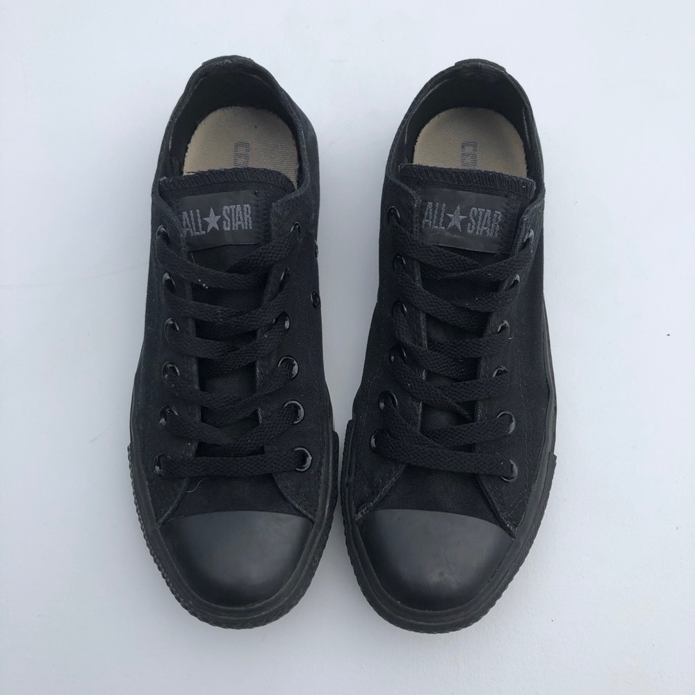 Black Converse sneakers